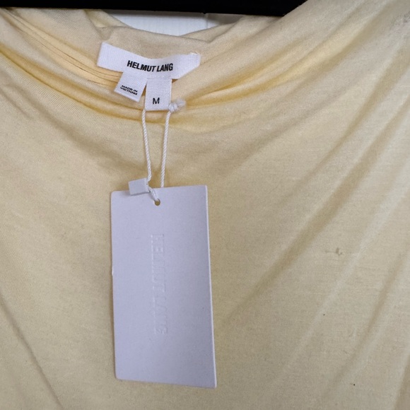 Helmut Lang Yellow Asymmetrical Wrap Dress - Picture 3 of 5